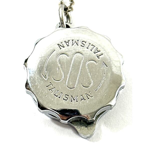 Vintage SOS Talisman Capricorn Zodiac Emergency Medical Necklace – England - Picture 3 of 5